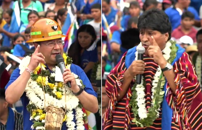Luis Arce Catacora y Evo Morales