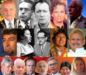 Políticos de izquierda Bolivia
