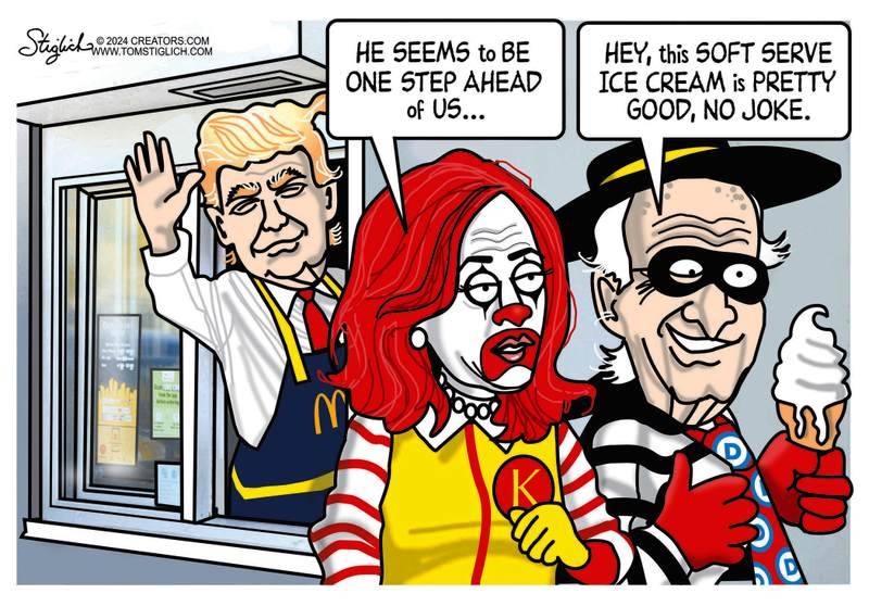 Donald Trump Kamala Harris y Joe Biden